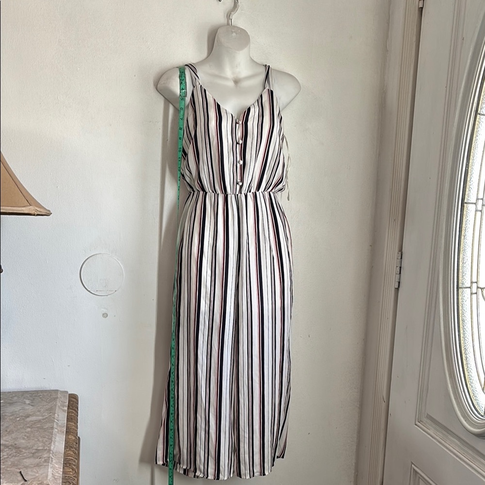 Striped Sleeveless Maxi Dress